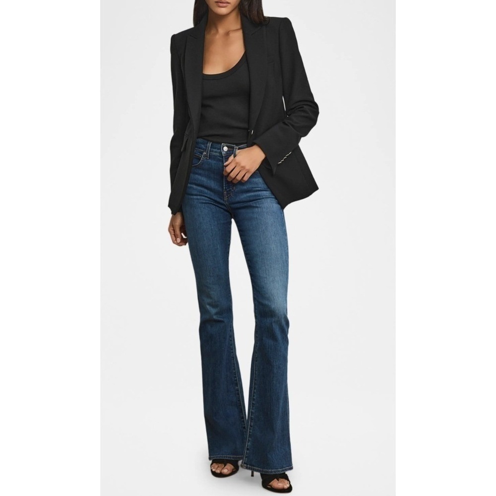 Veronica Beard Black Wool Single Button Classic Dickey Jacket Blazer Size 4 - Picture 2 of 12